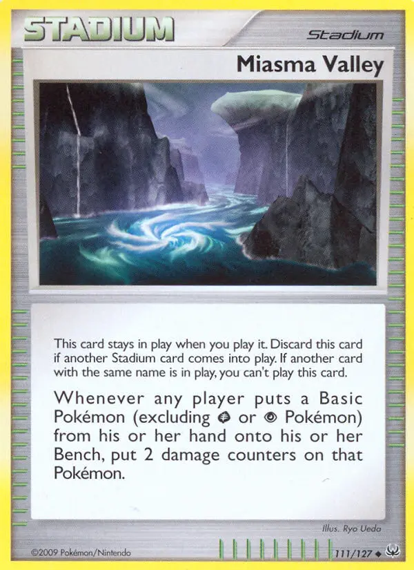 Miasma Valley, Pokémon card