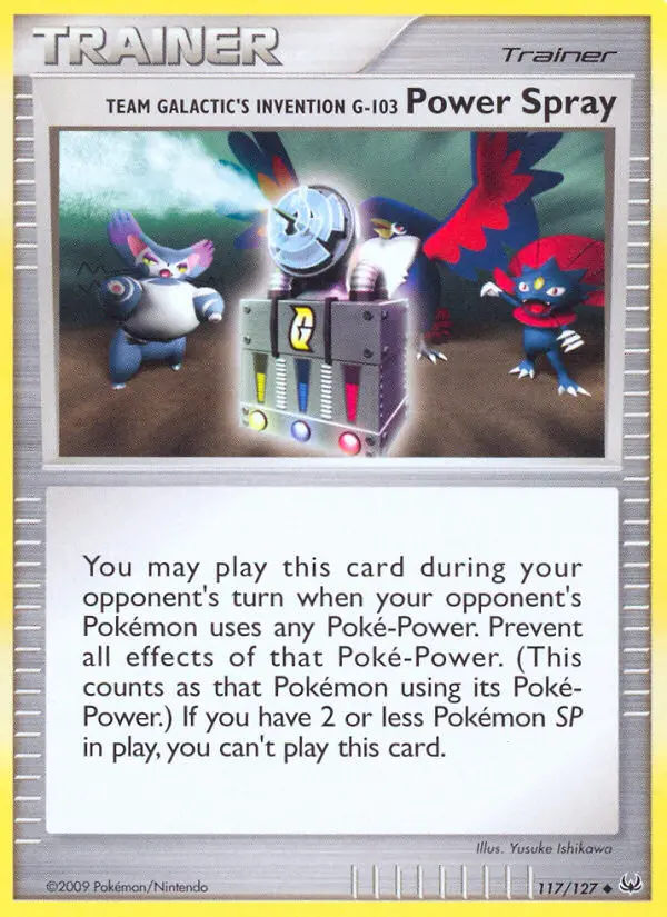 Team Galactic's Invention G-103 Power Spray, Pokémon card