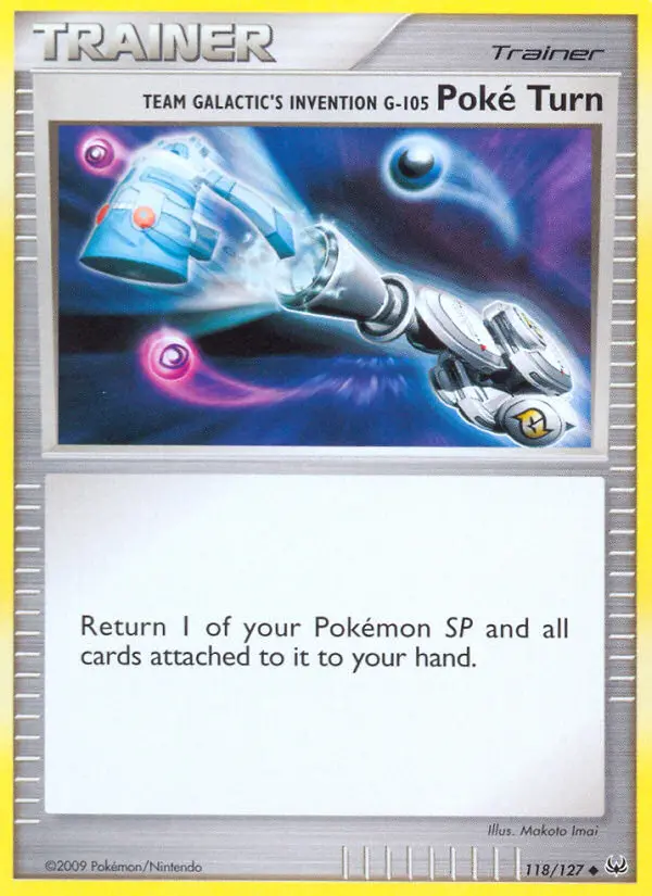 Team Galactic's Invention G-105 Poké Turn, Pokémon card
