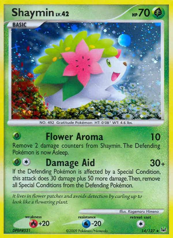 Shaymin, Pokémon card