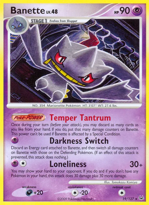Banette, Pokémon card