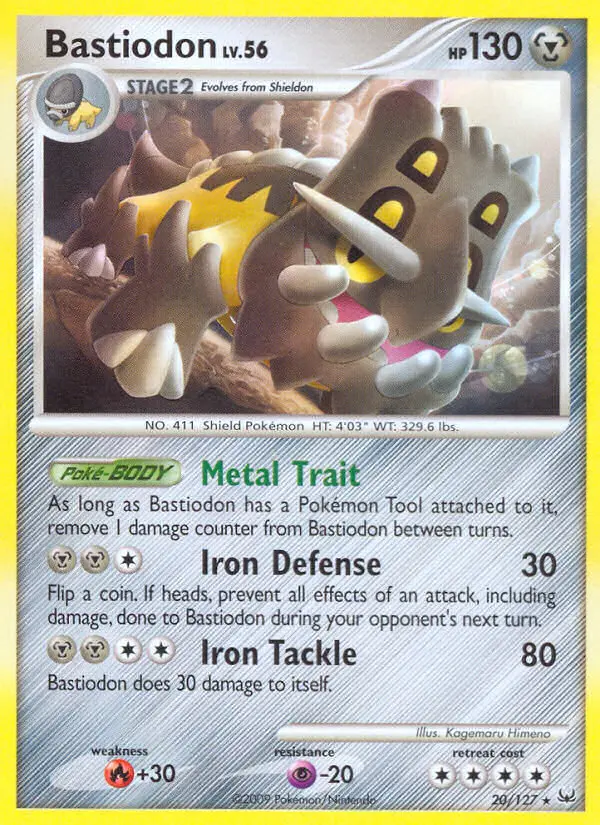 Bastiodon, Pokémon card