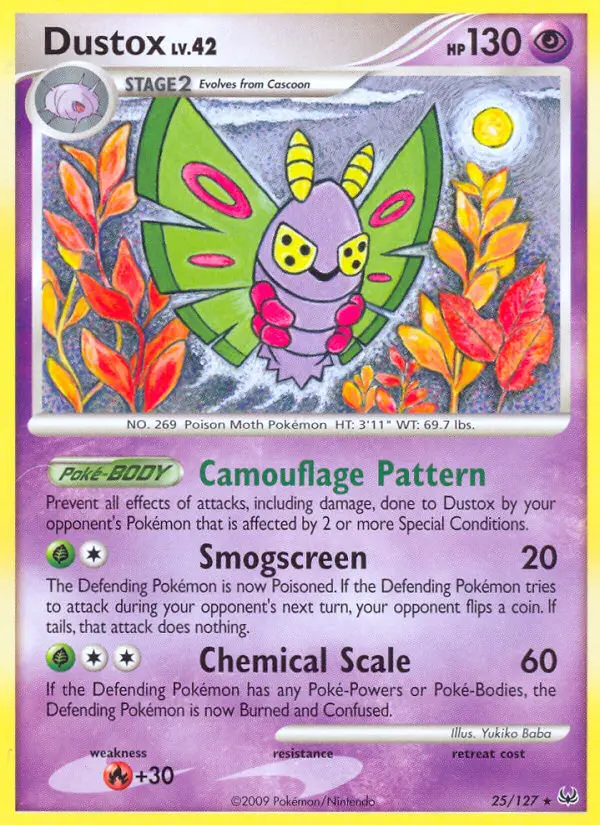 Dustox, Pokémon card