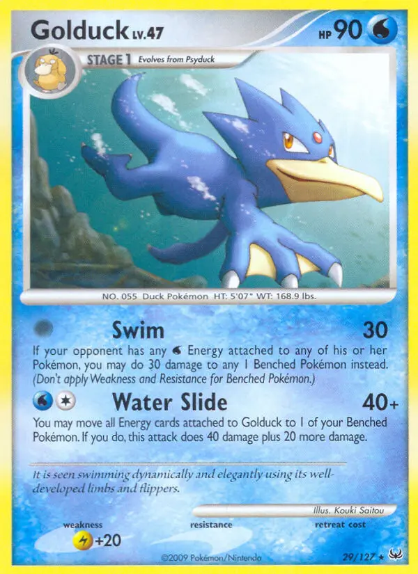 Golduck, Pokémon card
