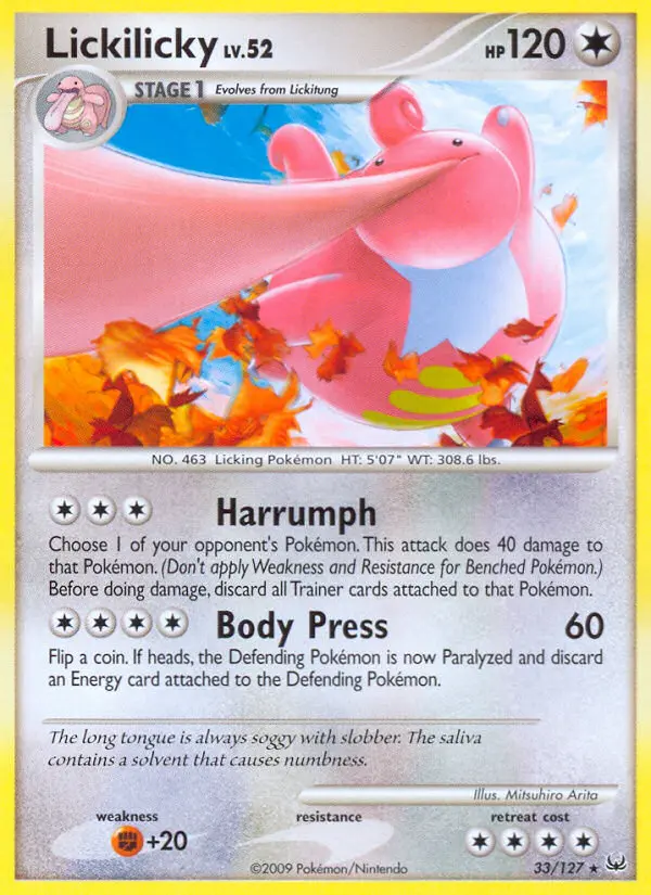 Lickilicky, Pokémon card
