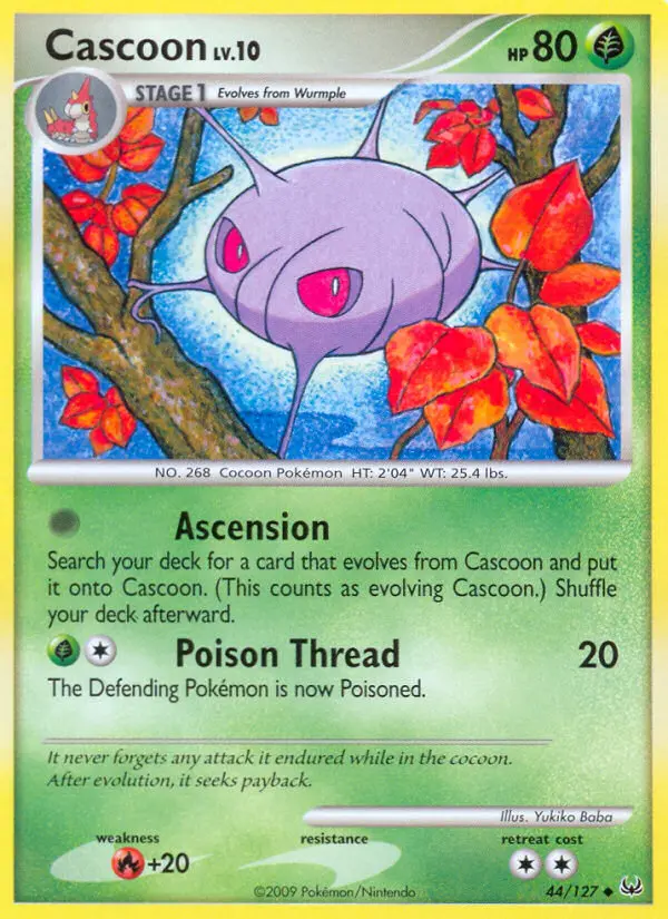 Cascoon, Pokémon card