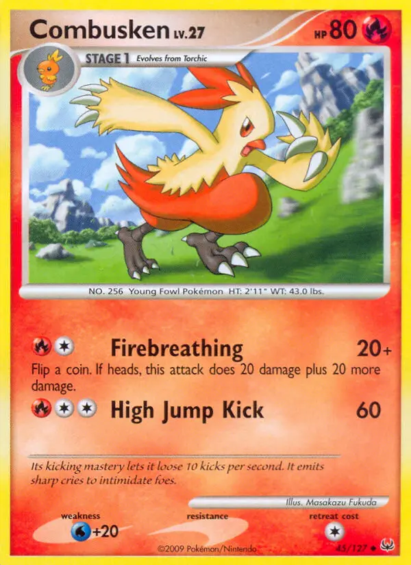 Combusken, Pokémon card