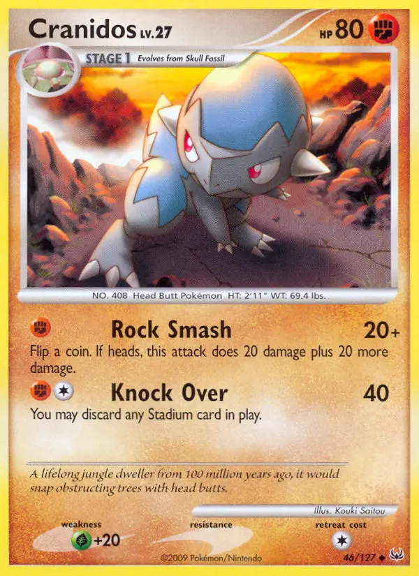 Cranidos, Pokémon card