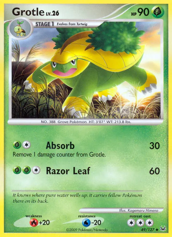 Grotle, Pokémon card