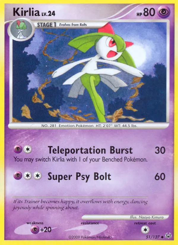 Kirlia, Pokémon card