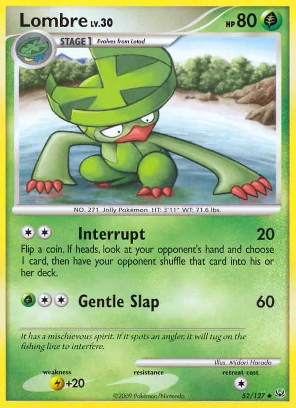 Lombre, Pokémon card