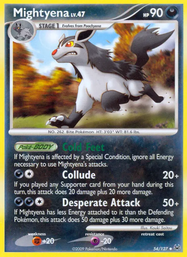 Mightyena, Pokémon card