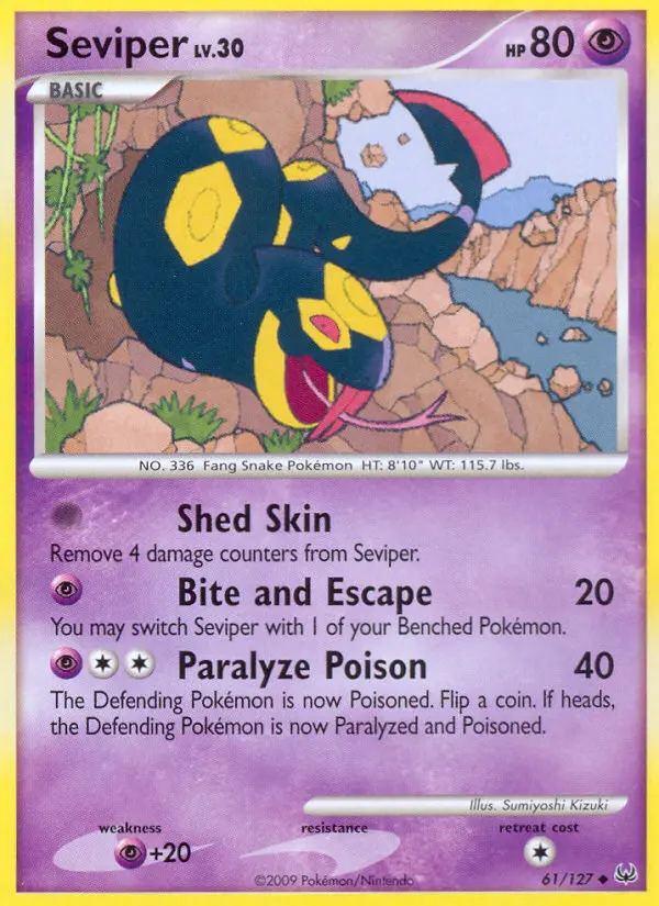 Seviper, Pokémon card