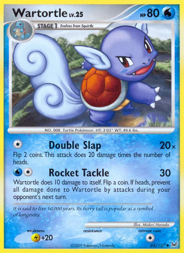 Wartortle, Pokémon card
