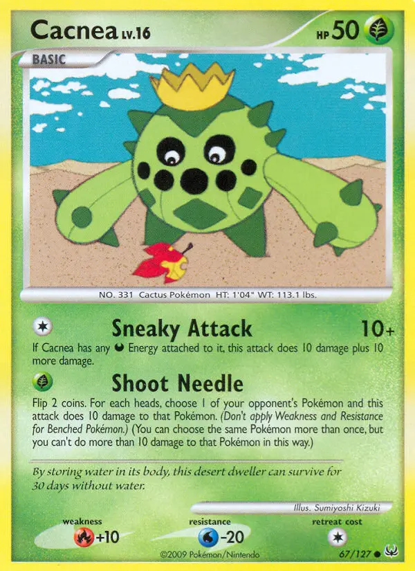 Cacnea, Pokémon card