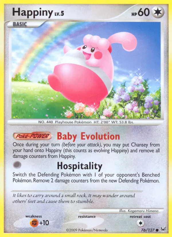 Happiny, Pokémon card