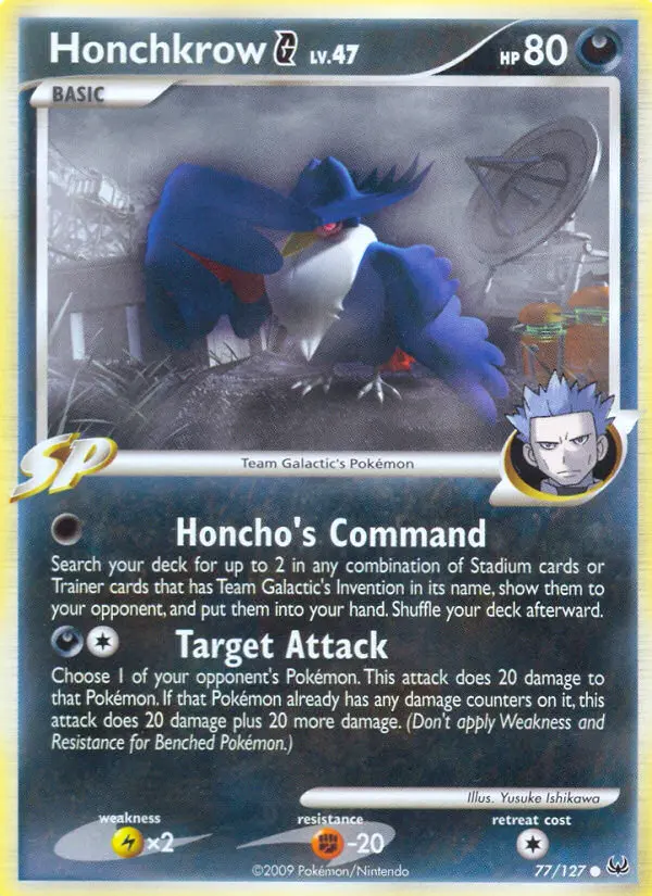 Honchkrow G, Pokémon card