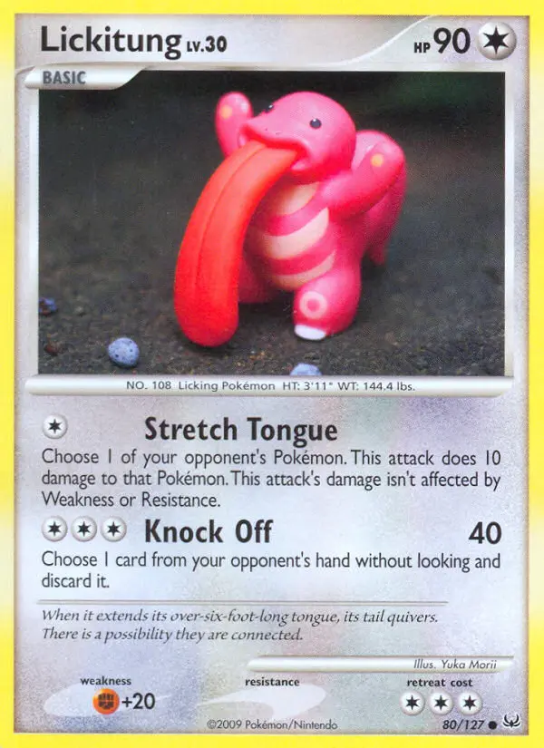 Lickitung, Pokémon card