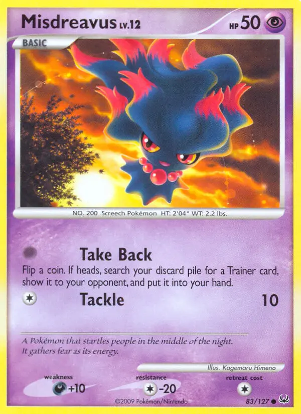 Misdreavus, Pokémon card