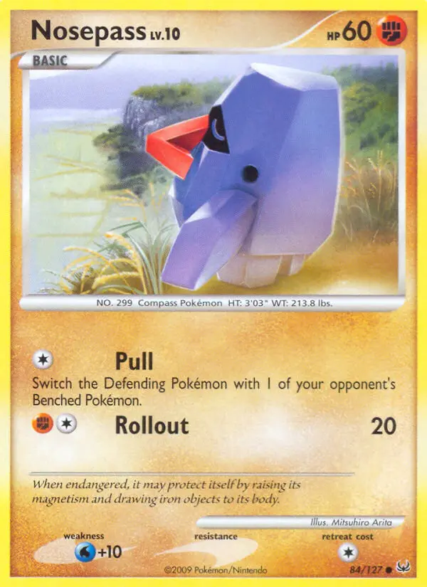Nosepass, Pokémon card