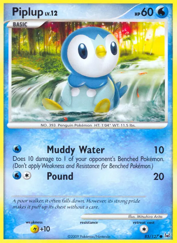 Piplup, Pokémon card