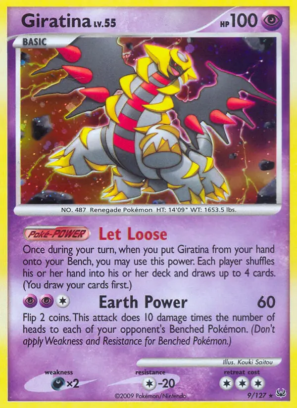 Giratina, Pokémon card