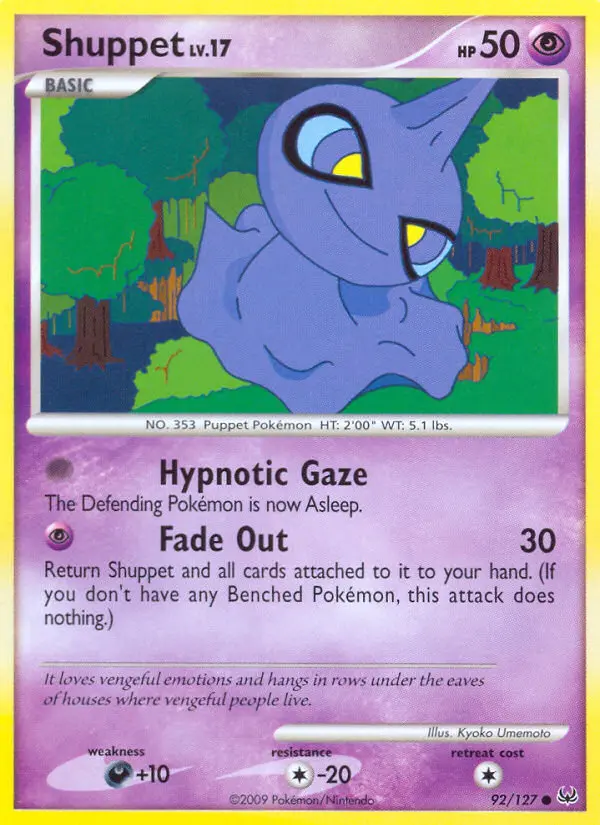Shuppet, Pokémon card