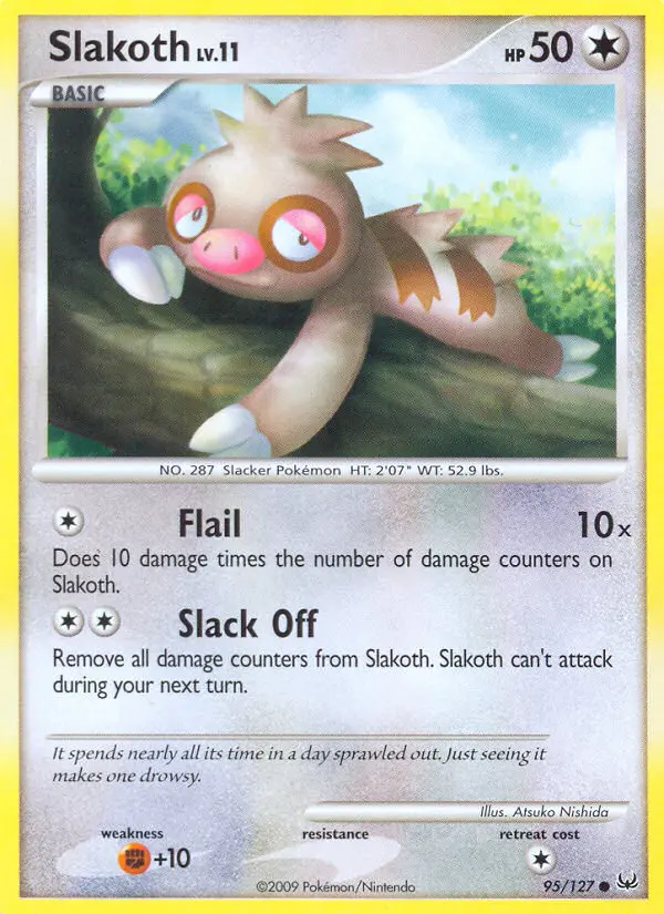 Slakoth, Pokémon card