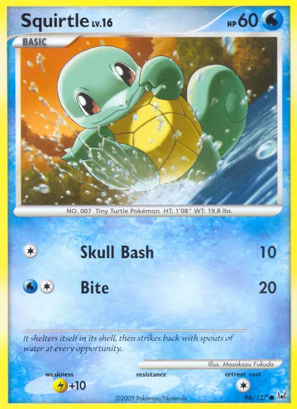 Squirtle, Pokémon card