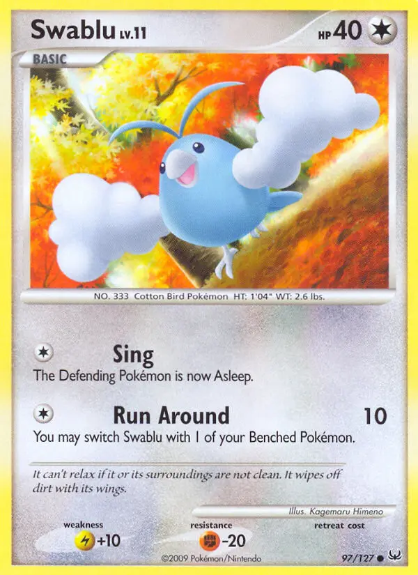 Swablu, Pokémon card