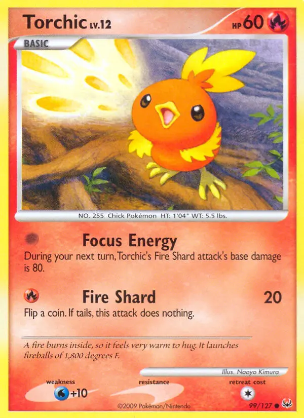 Torchic, Pokémon card