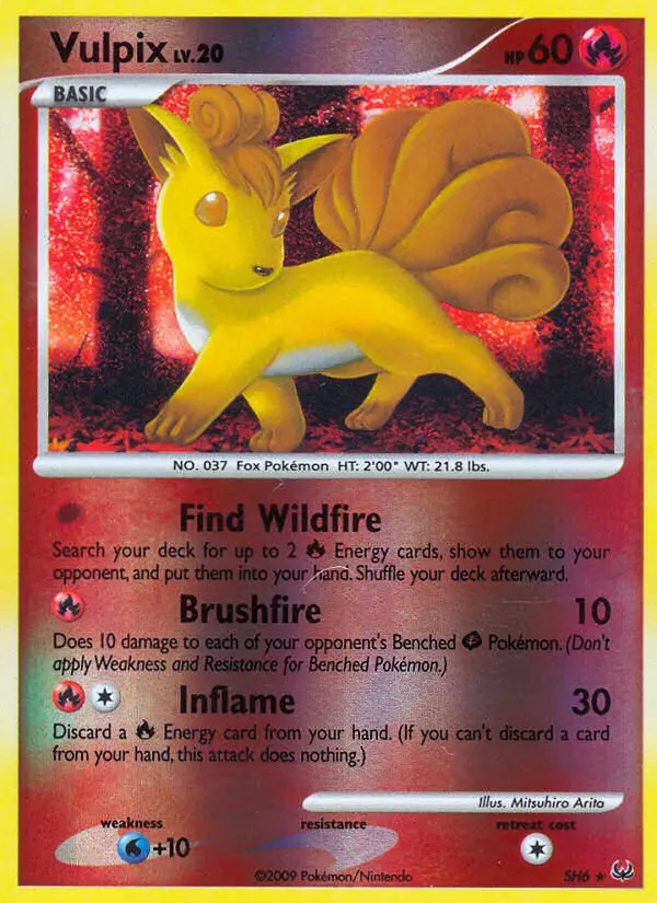 Vulpix, Pokémon card