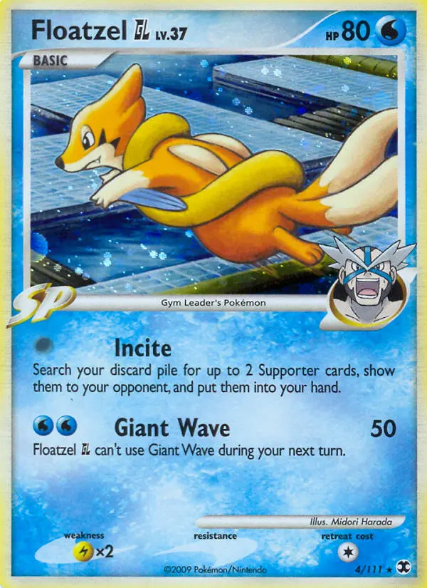 Floatzel GL, Pokémon card