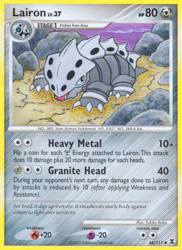 Lairon, Pokémon card