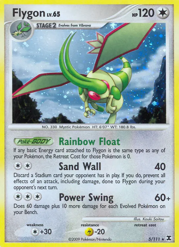 Flygon, Pokémon card