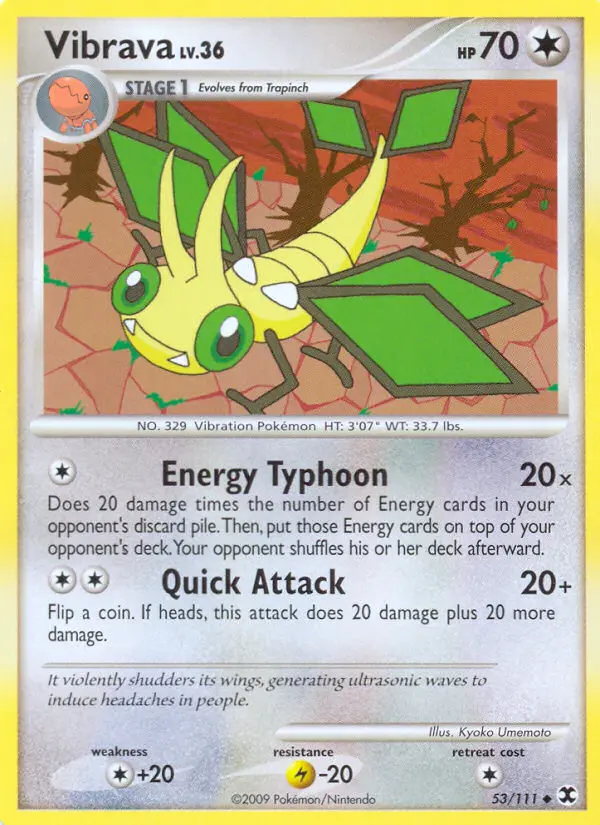 Vibrava, Pokémon card