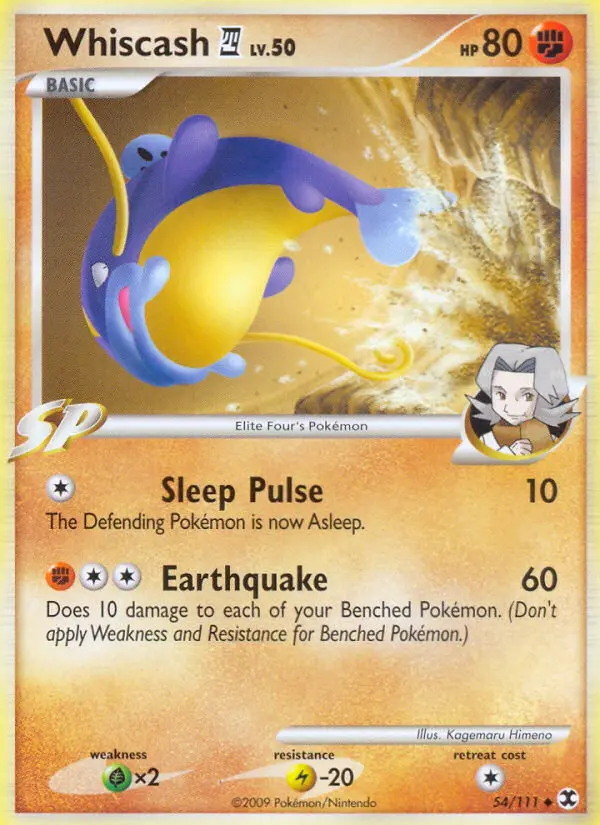 Whiscash 4, Pokémon card