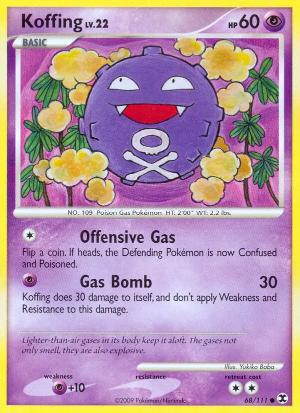 Koffing, Pokémon card
