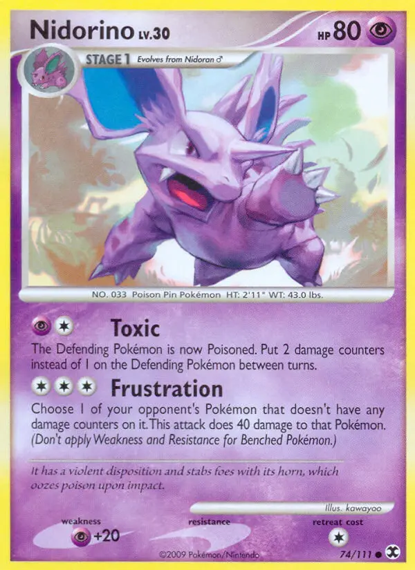Nidorino, Pokémon card