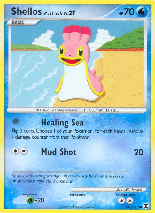 Shellos West Sea, Pokémon card