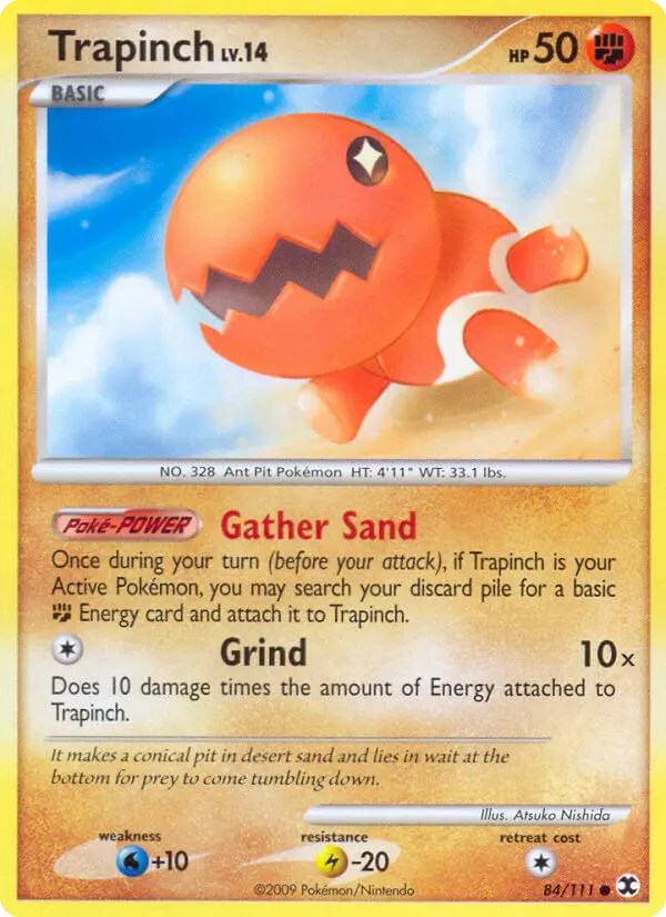 Trapinch, Pokémon card