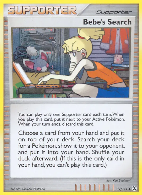 Bebe's Search, Pokémon card