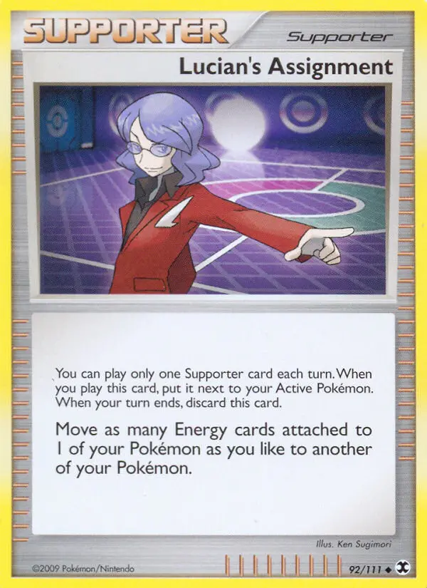 Lucian's Assignment, Pokémon card