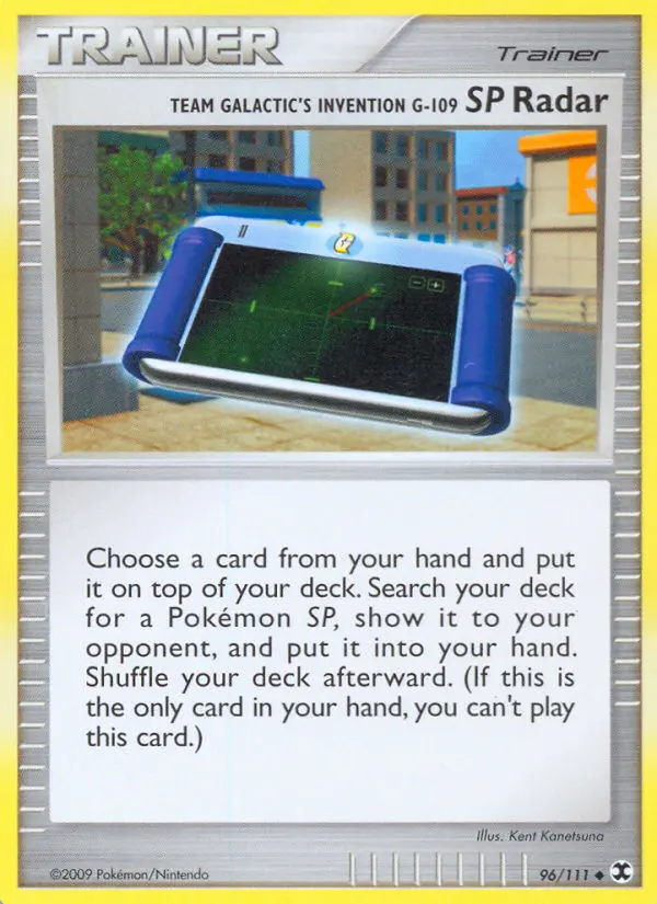 Team Galactic's Invention G-109 SP Radar, Pokémon card