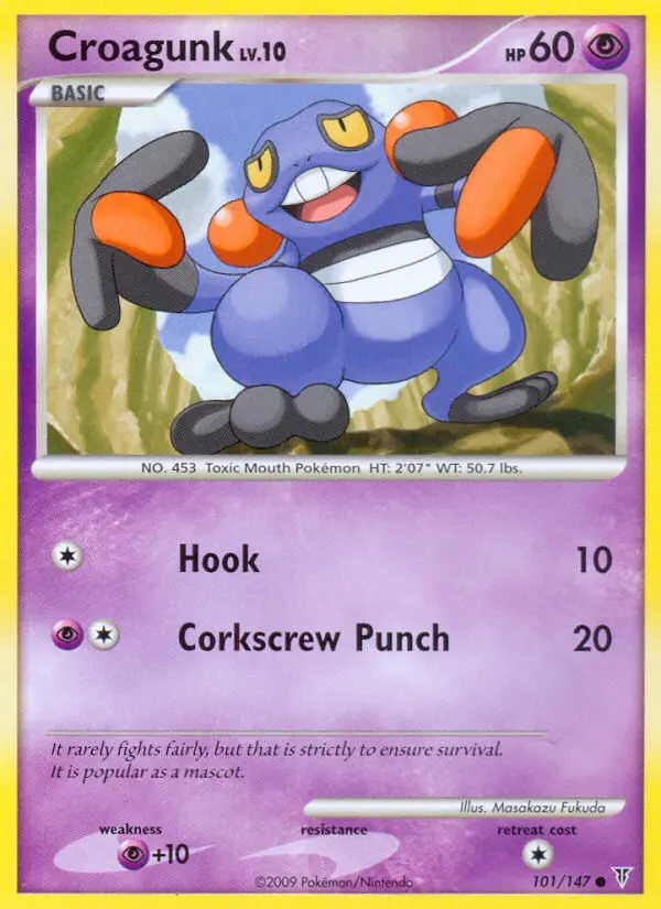 Croagunk, Pokémon card