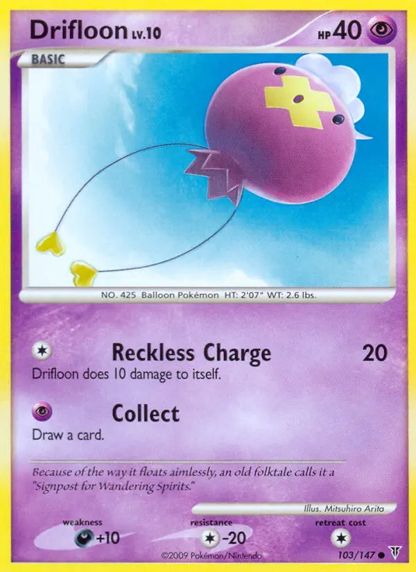 Drifloon, Pokémon card