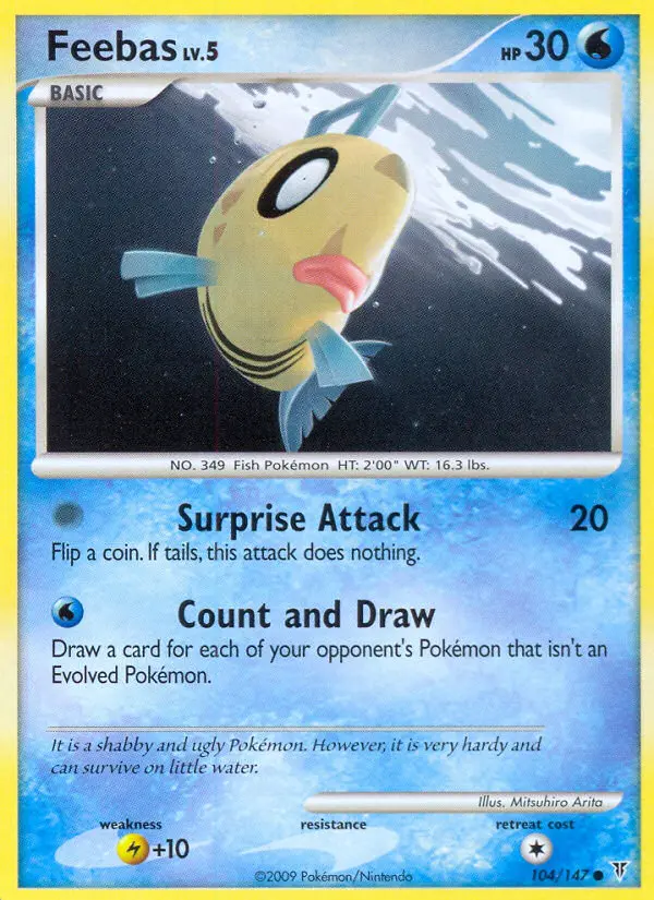 Feebas, Pokémon card