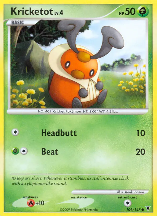 Kricketot, Pokémon card