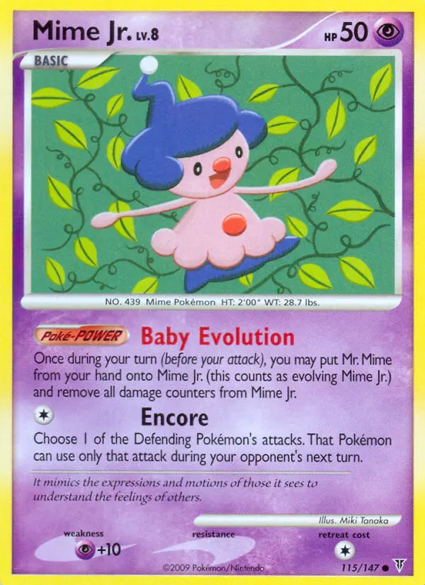 Mime Jr., Pokémon card