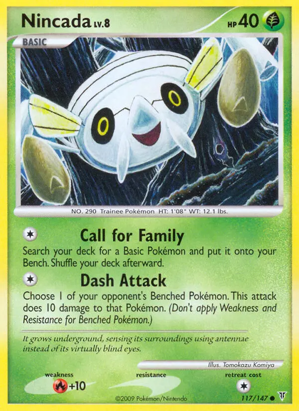 Nincada, Pokémon card